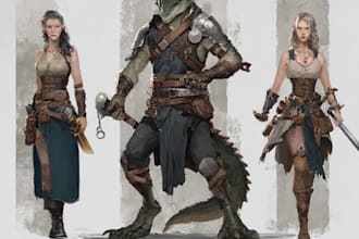 dnd character art and dnd character art