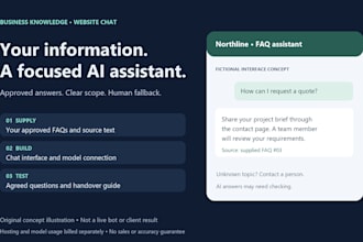 build an ai faq chatbot for your business website