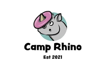 design artwork fun canoe trip logo