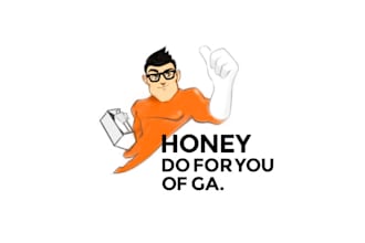 design mascot honey colorful logo