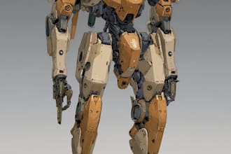 draw a mecha and robot art