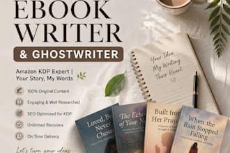 be your professional ebook ghostwriter for amazon KDP