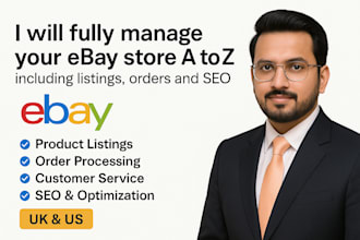 ebay dropshipping va for UK US a to z store management