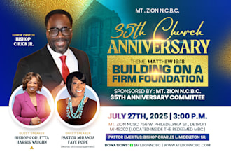 create a custom church flyer or event flyer