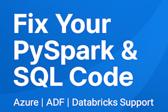 fix data engineering issues in pyspark or sql
