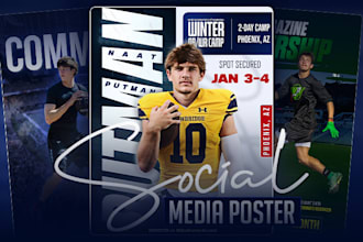 design modern poster, flyer and social media post design