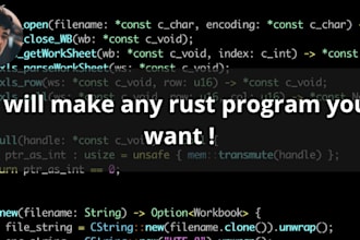 make any rust program you want