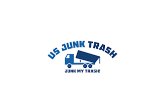 design high definition junk trash logo