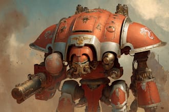 paint warhammer illustration based on your description