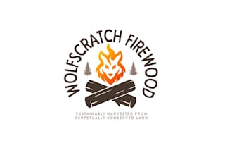 design sustainably harvested firewood logo