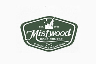 design unique traditional golf course logo