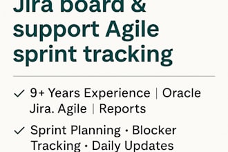 manage your jira board and support agile sprint tracking