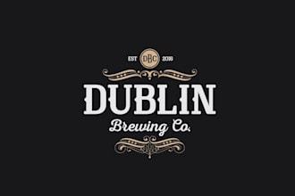 design high definition premium microbrewery logo