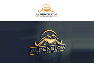 design unique roofing company logo