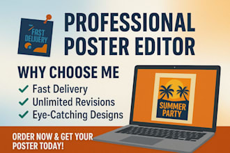 poster editing for events and social media