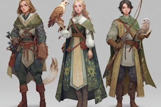 dnd character art and dnd character art
