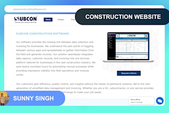 design a beautiful and clean landing page in zoho sites