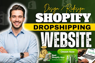 design shopify dropshipping website via zendrop dsers spocket cjdropship