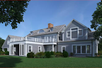 design realistic 3d front elevation for your home remodel or renovation
