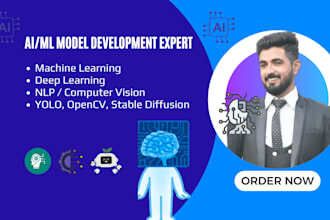 build custom ai models for machine learning, dl, nlp, opencv, yolo models