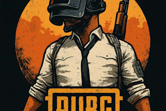 create a unique pubg style clan design or logo for streamers