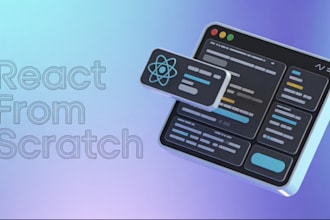 develop a custom react web app from scratch