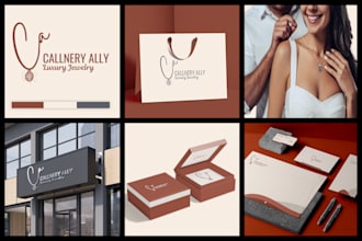 create a luxury logo, brand identity, and marketing branding kit