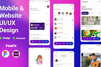 do app ui ux webiste design, app design ui or figma web app