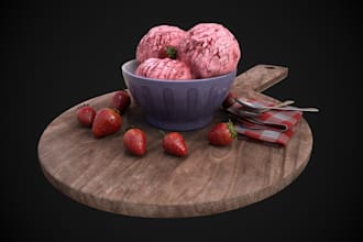 design 3d printable stylized fruits