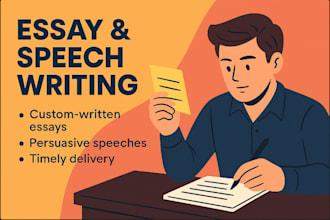 write a powerful speech or essay for your event or assignment