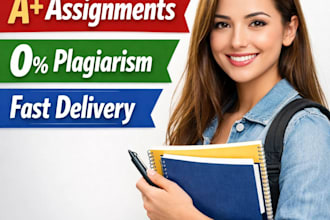 do hand writting assignment job and make power point slides