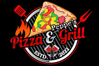 design wonderful pizza logo