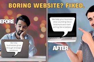 rewrite your boring website copy into witty content
