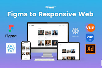 convert figma to responsive web app
