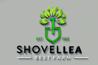 custom leaf logo design nature inspired eco friendly branding