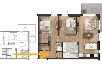 do professional an amazing 2,5d floor plan render