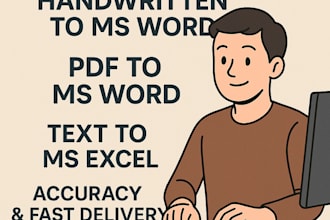 provide professional typing services with accuracy