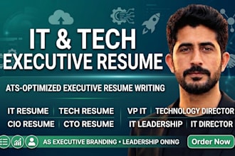write an ats optimized IT, tech resume for cto, vp, and engineering leaders