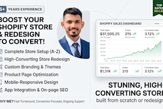 shopify store development,shopify store design and redesign