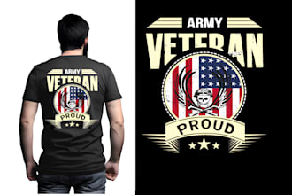 do USA military navy airforce veteran army t shirt design