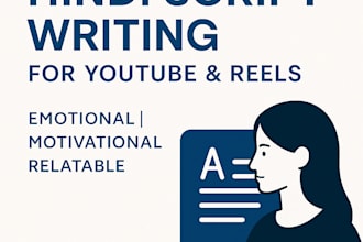 write emotional and relatable hindi scripts for youtube and reels