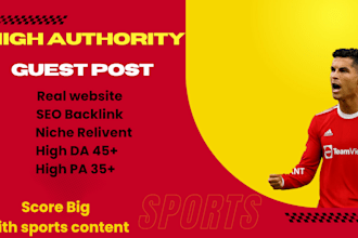 build powerful sports backlink with high da sports guest post
