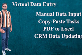 be your data entry clerk for office work