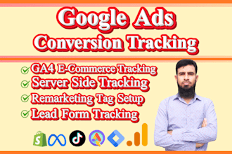 setup google ads conversion tracking, ga4 ecommerce tracking