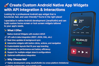 create android home screen widget for you