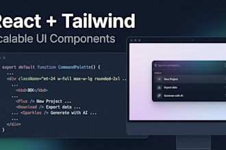 build scalable react UI components with tailwind CSS