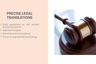 deliver precise legal translations