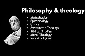 handle philosophy and theology related tasks