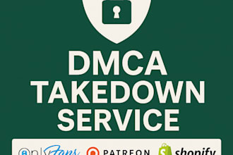 dmca takedown to remove defaming content from onlyfans, etsy, shopify, patreo