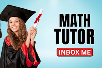 tutor math, calculus, statistics, algebra, trigonometry, probability